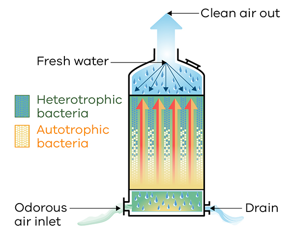 Odour control- Biotrickling Filters