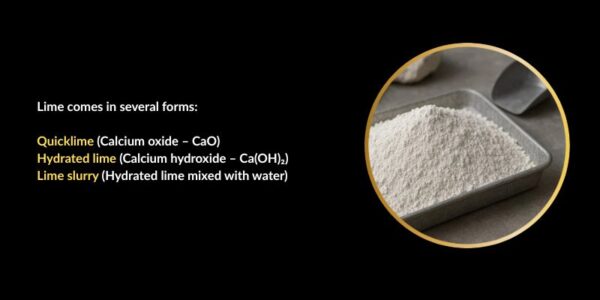 different forms of lime in water treatment